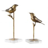 Uttermost Passerines Bird Sculptures  2個組